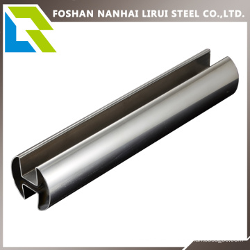 Stainless Steel Double Slot Round Tube